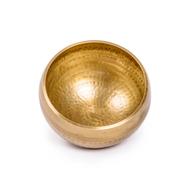 Tibetan Handmade Brass Singing Bowl, Yoga Meditation Bowl for Sound